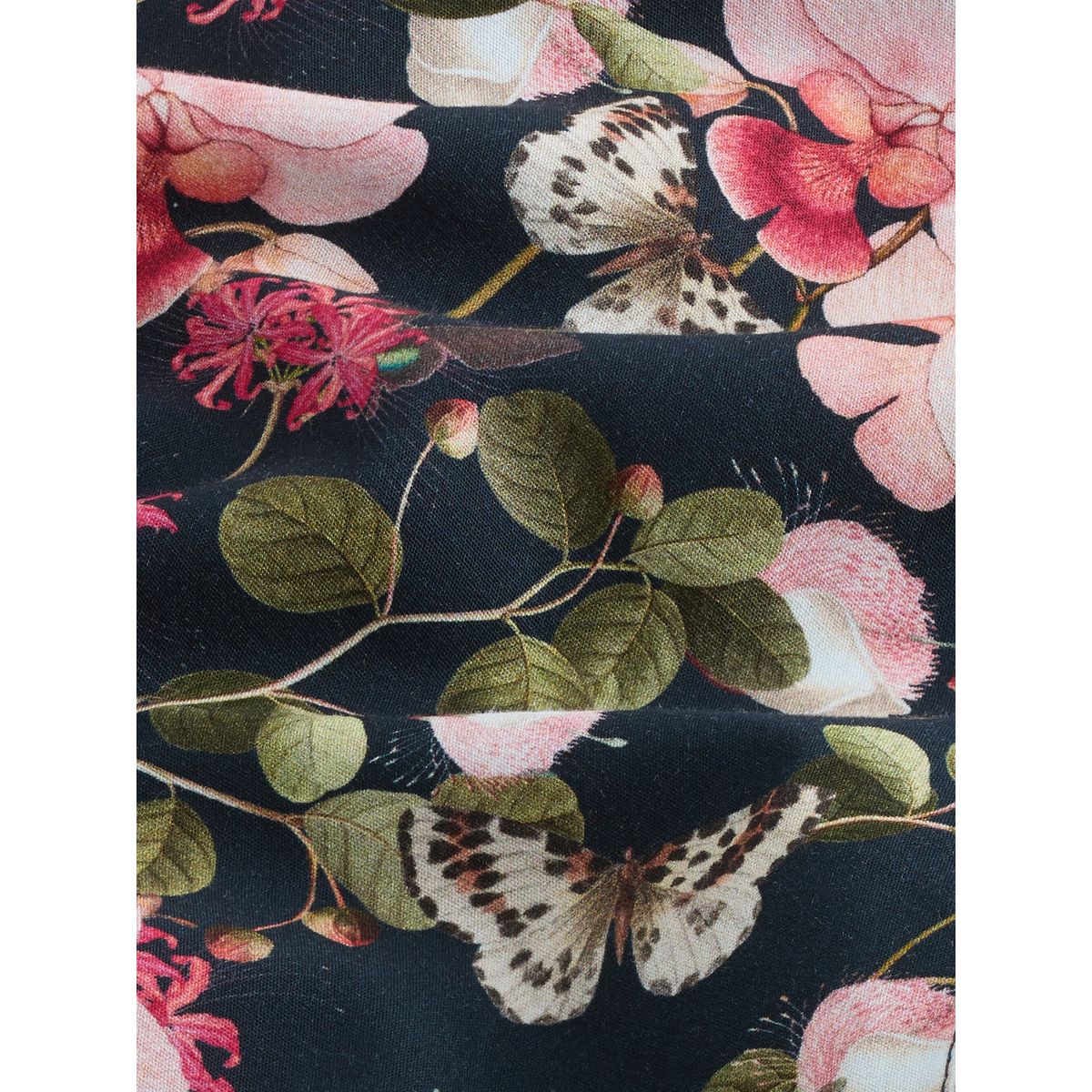 Chemise manches courtes imprimée kew garden bleu marine/imprimé floral rose, NEXT