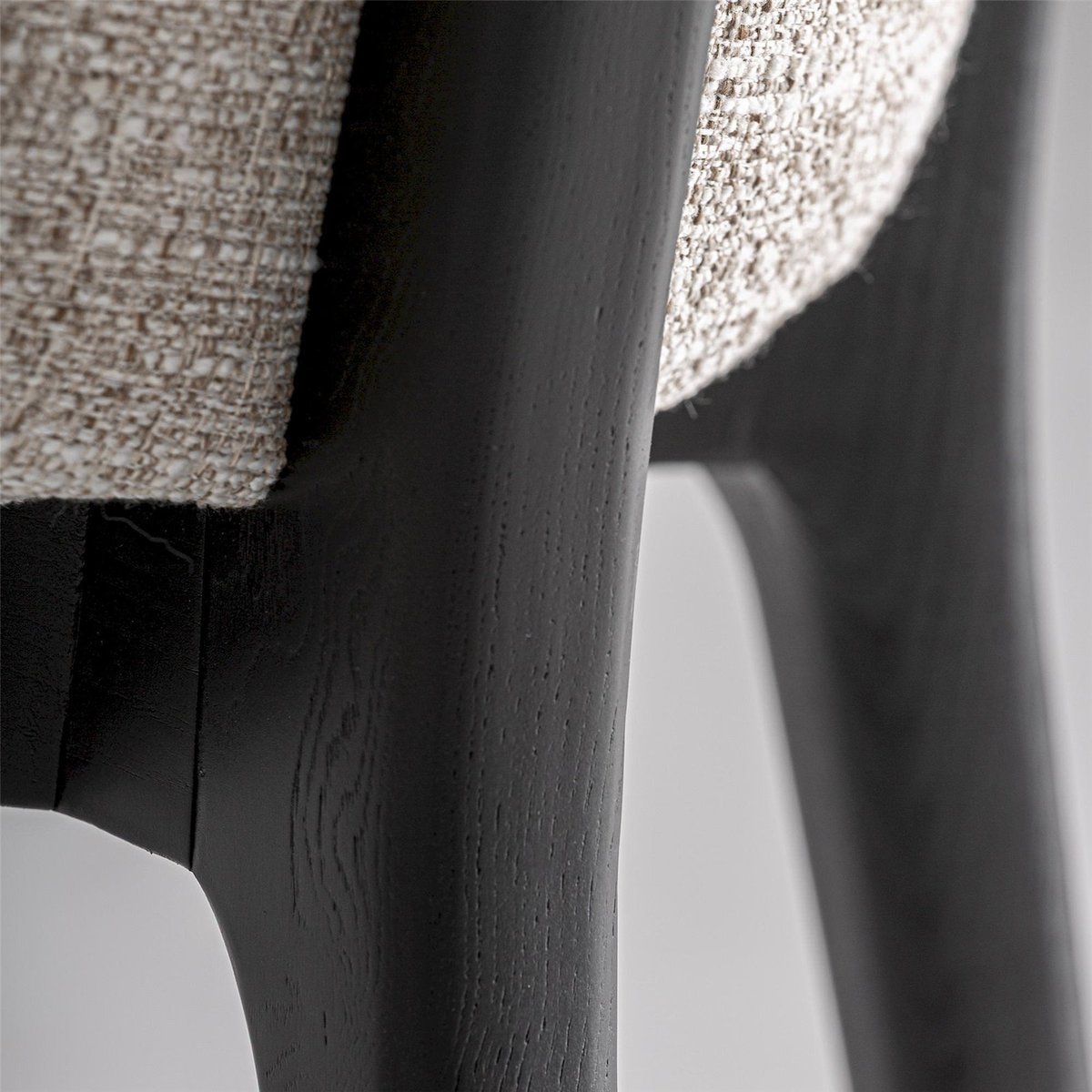 Tabouret de bar contemporain beige et noir, RECOLLECTION