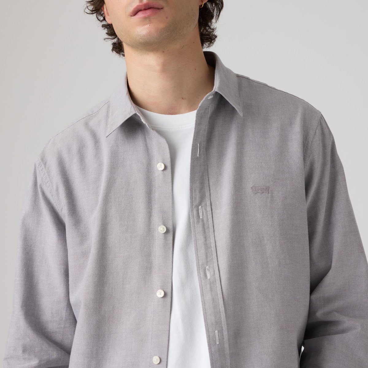 Chemise Battery Housemark Standard gris - smoked pearl, LEVI'S