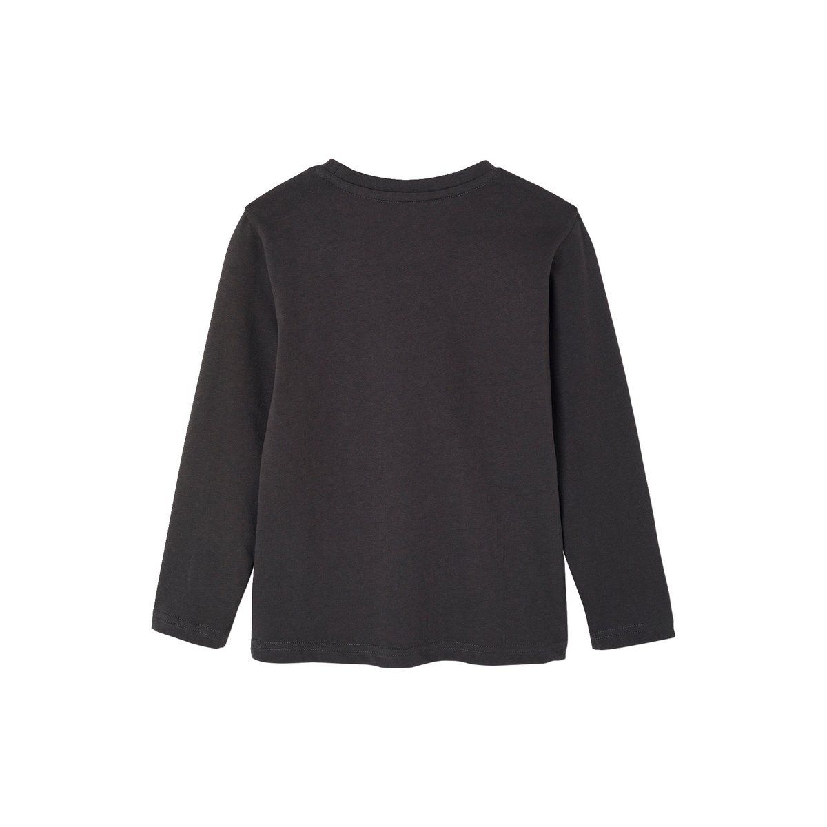 Lot de 3 T-shirts manches longues anthracite, VERTBAUDET