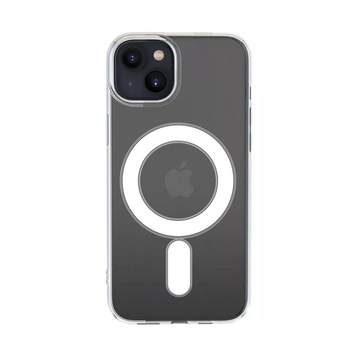 Coque Anti-choc compatible Magsafe pour iPhone 15 Plus Transparente + 2 vitres transparent, EVETANE