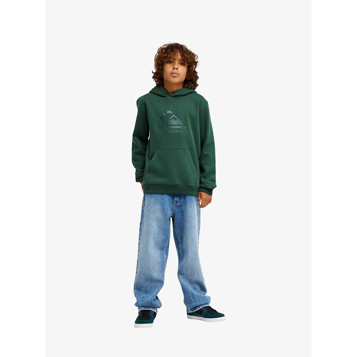 Brushed Fleece Hoodie green, QUIKSILVER