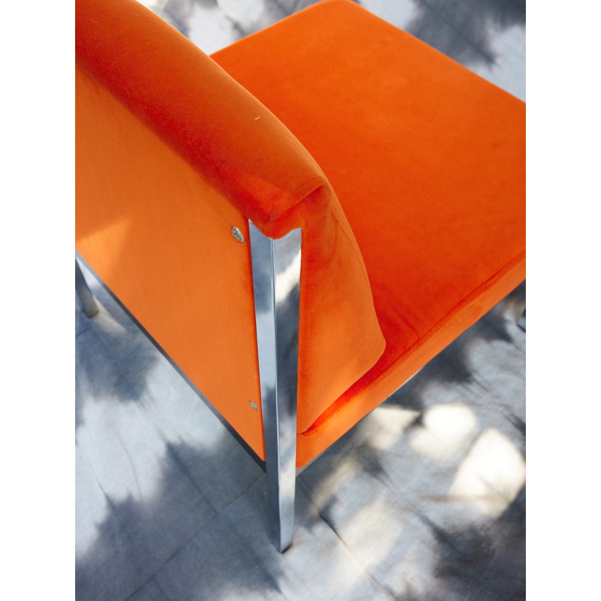 Chauffeuse vintage orange Olivia N°92 - Bon état orange, DEBONGOUT