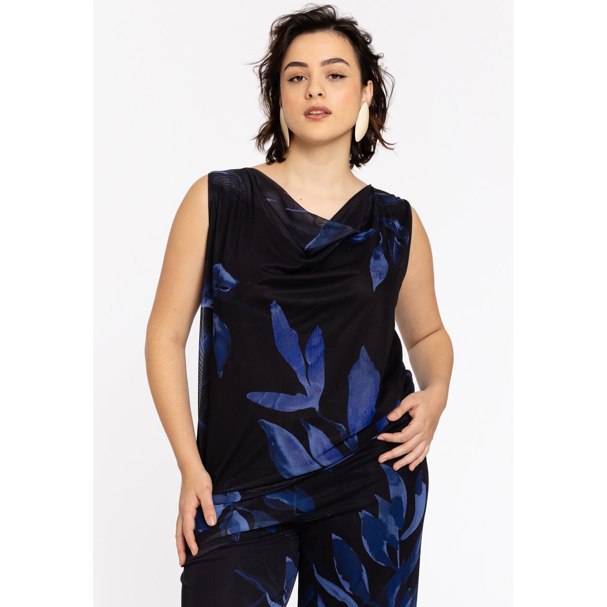 Débardeur imprimée bleu, YOEK