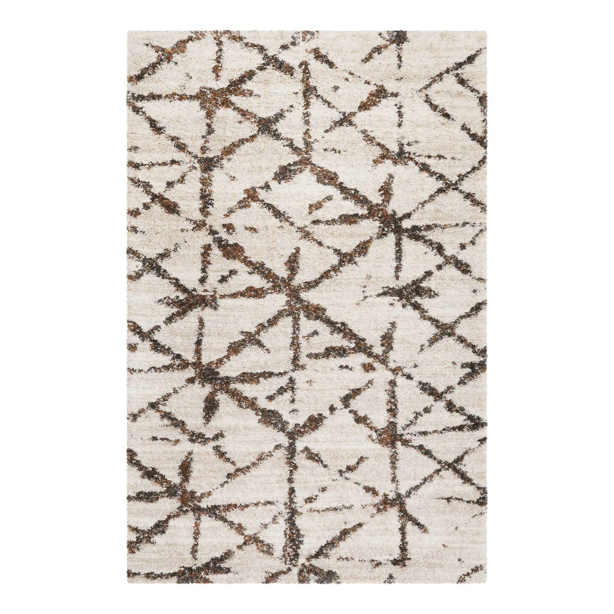 Tapis à poils longs design géométrique , Ronja blanc crème, ESPRIT