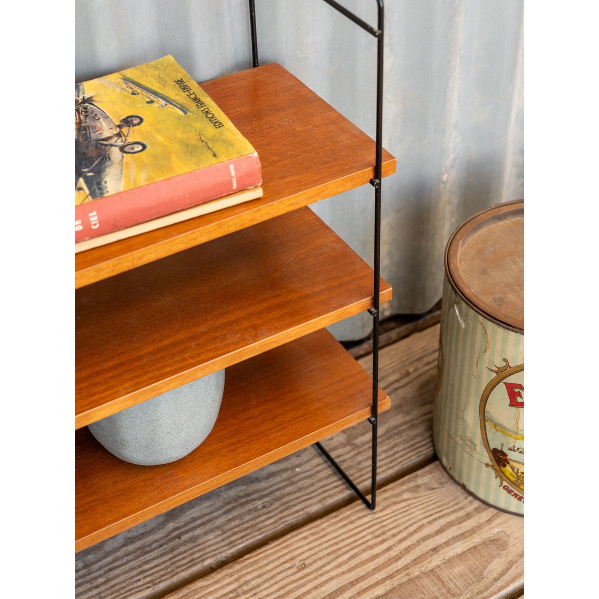Étagère en bois et métal noir Gaëlle N°1469 - Bon état noir, DEBONGOUT