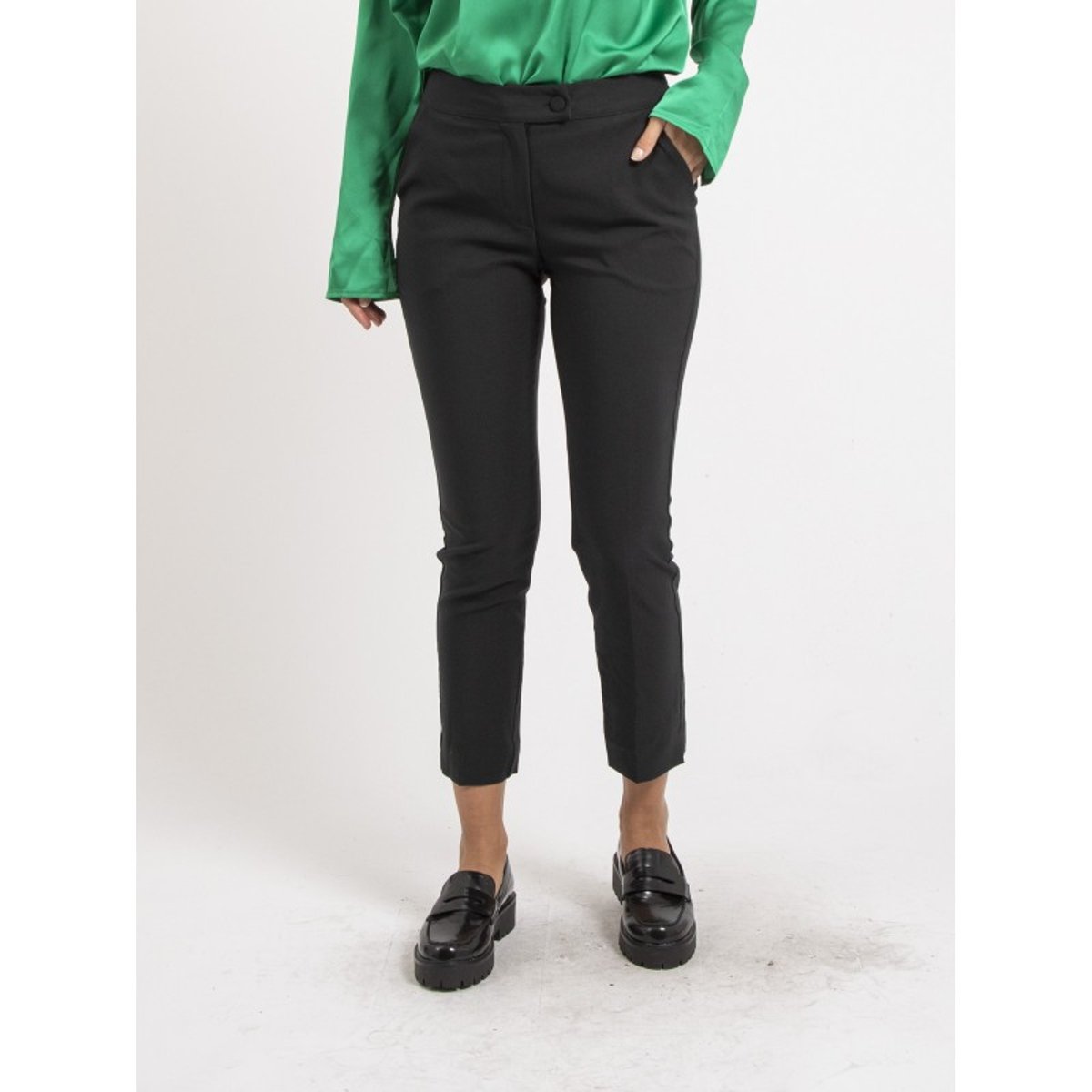 Pantalon Tailleur Elba noir, DONA LISA