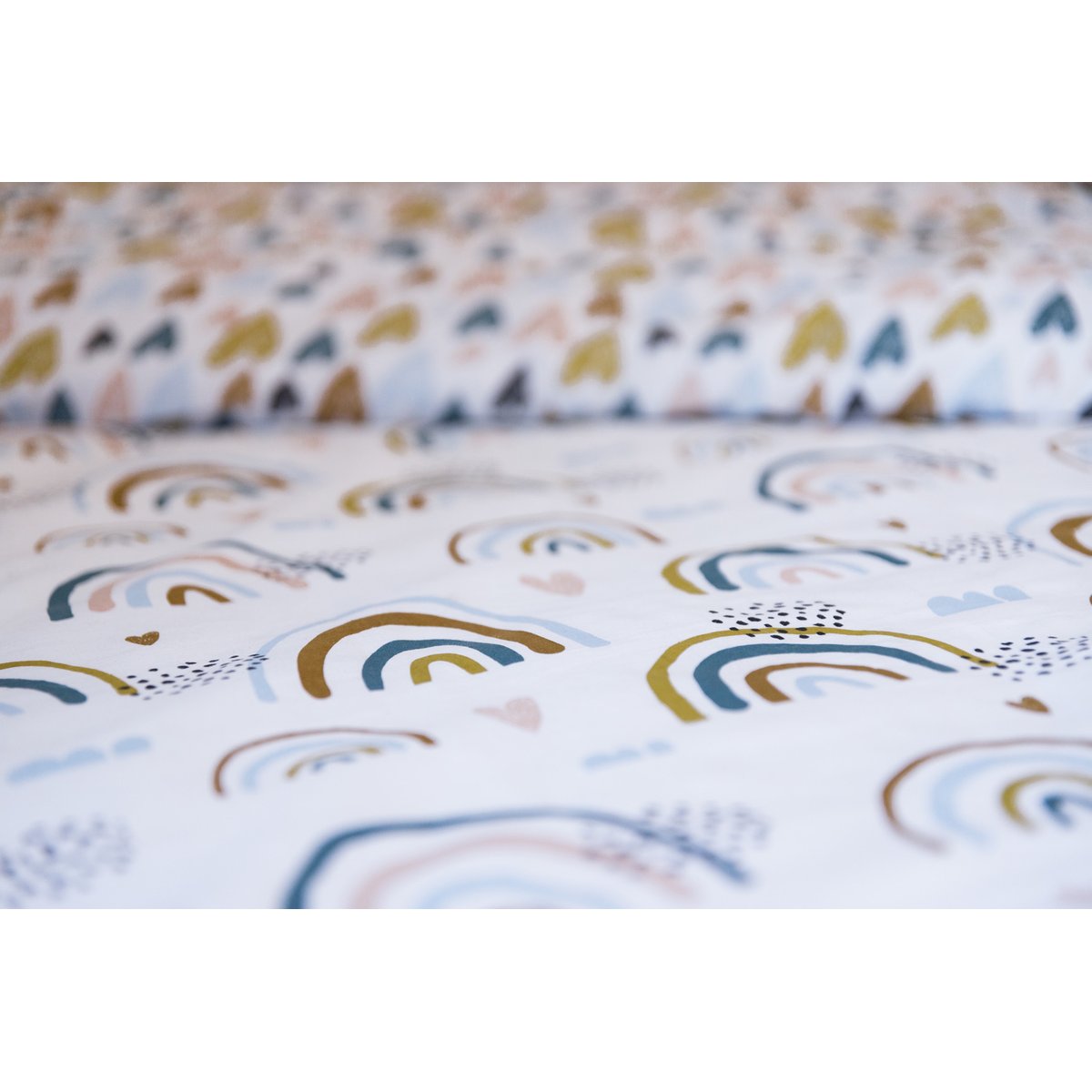 Parure Housse de couette Collection Arc en ciel multicolore, EDEN
