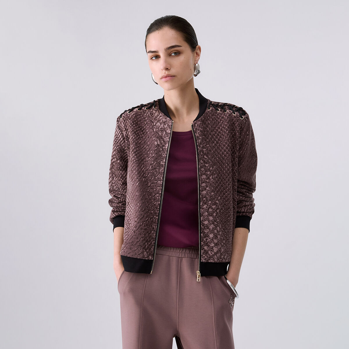 Sweat-shirt avec Lacets marron, LIU JO