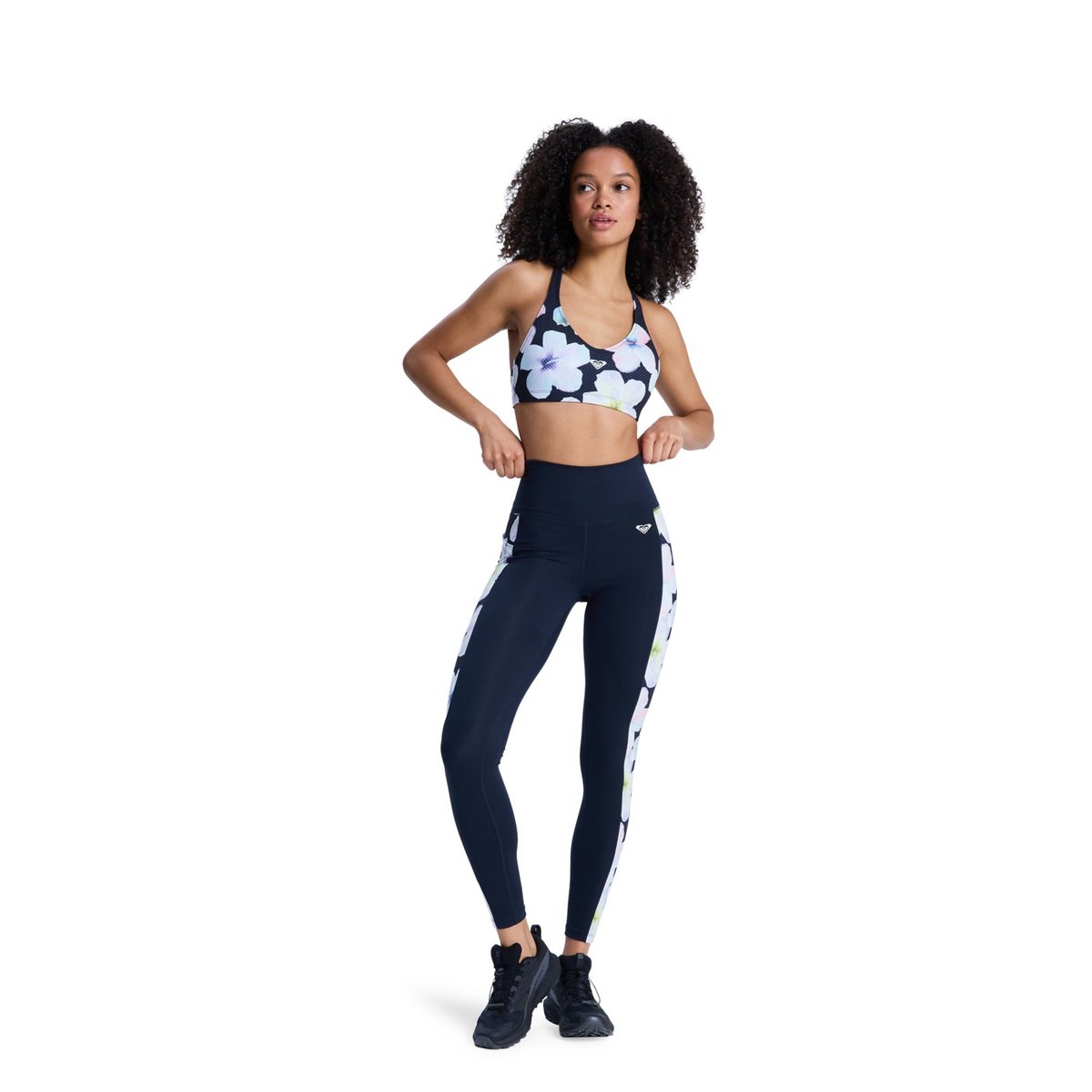 Legging de sport HEART INTO IT. noir anthracite im fleur real, ROXY
