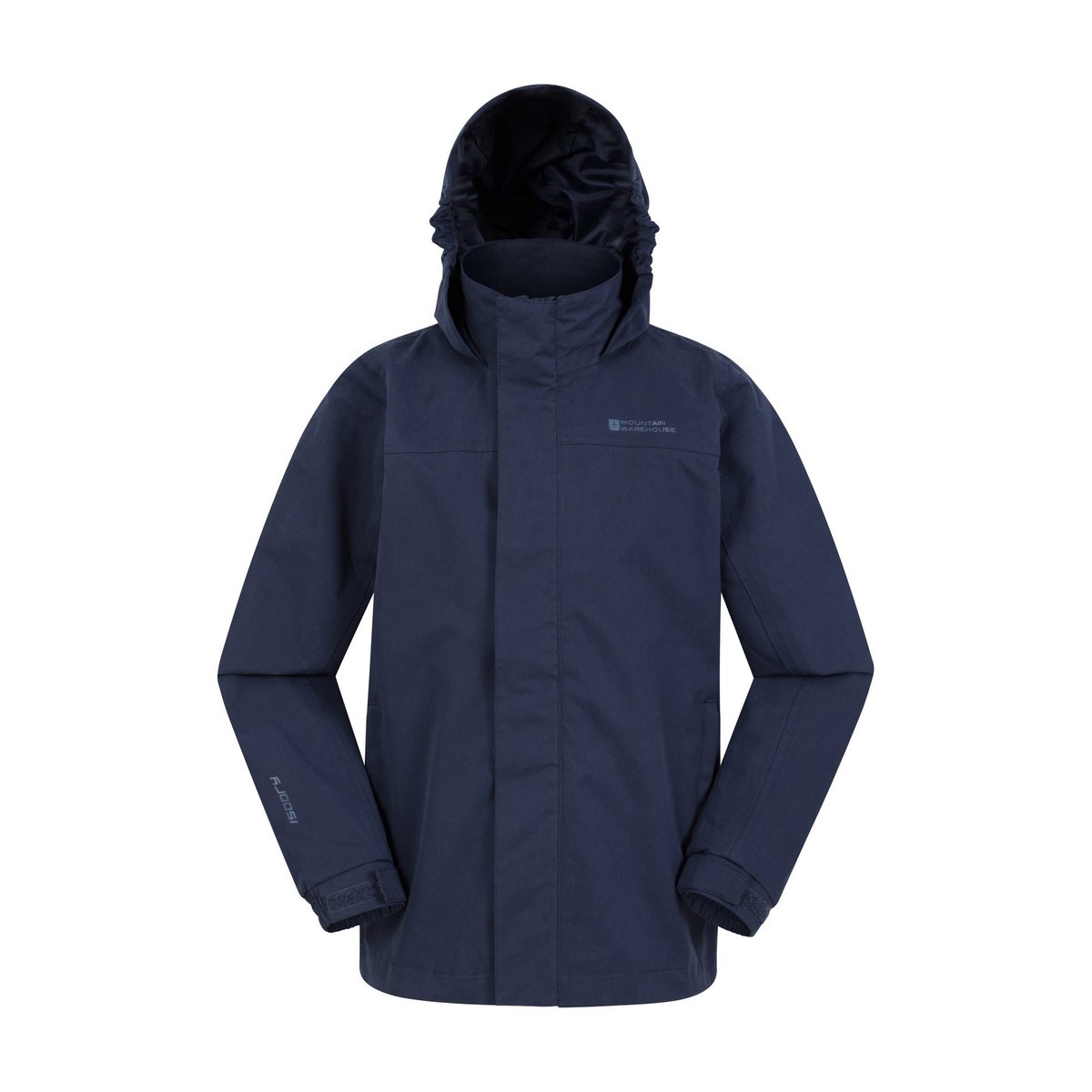 Veste imperméable à capuche SOLAR bleu marine, MOUNTAIN WAREHOUSE