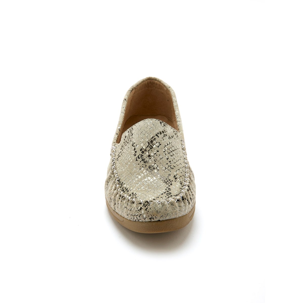 Mocassins beige reptile, PEDICONFORT
