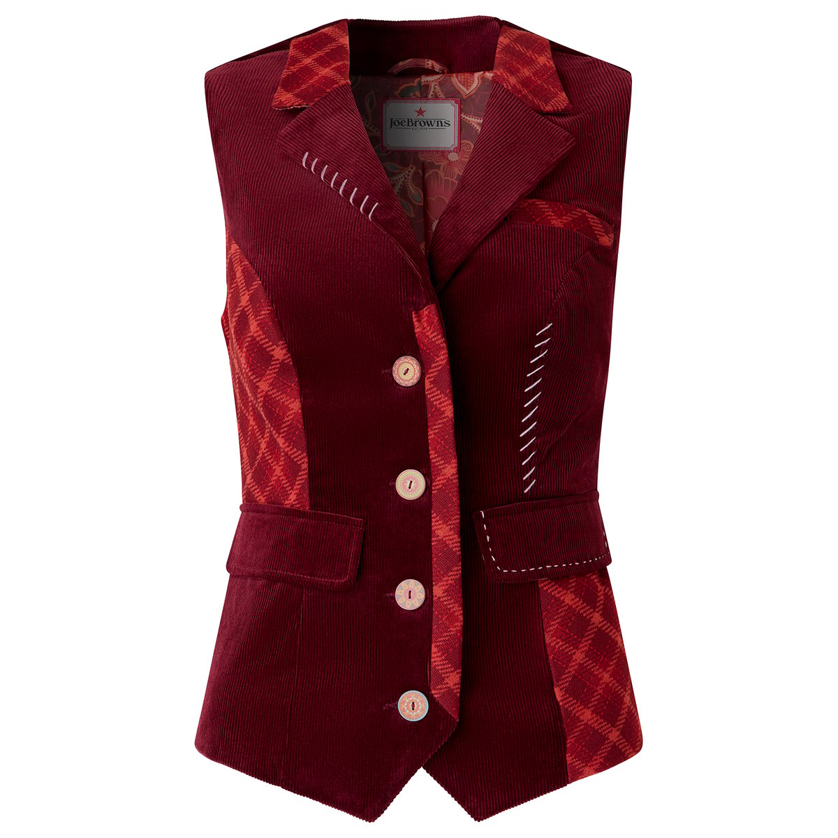 Veston Méli-Mélo Dahlia rouge, JOE BROWNS