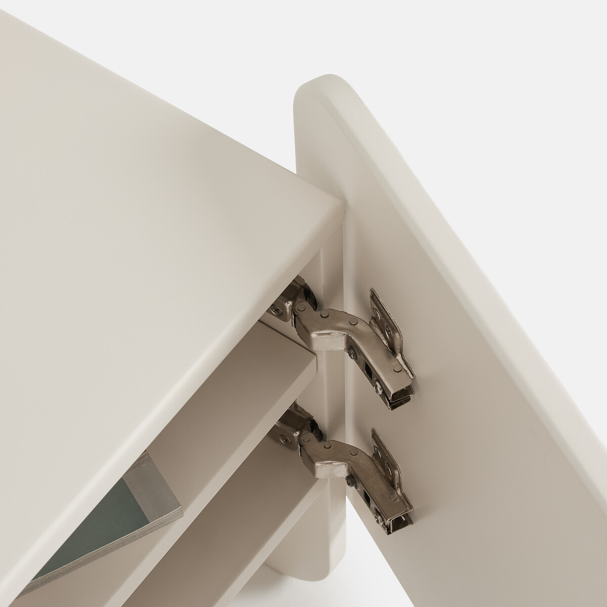 Meuble TV hifi laqué, 3 portes, largeur 170 cm, CESCO ecru, LA REDOUTE INTERIEURS
