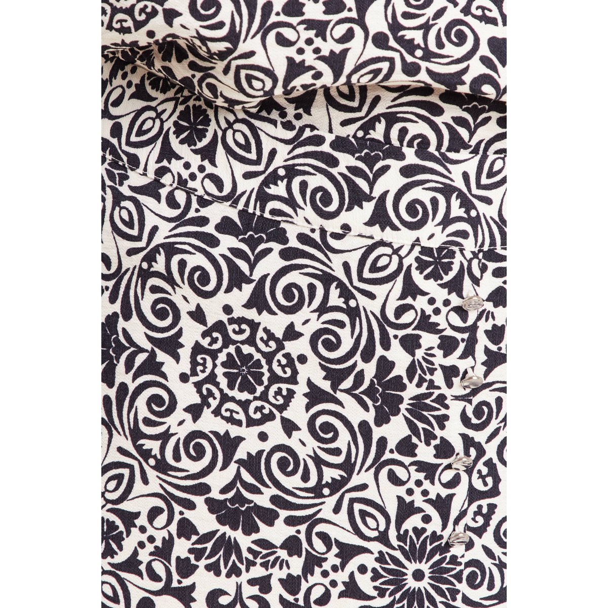 Jupe midi droite satin bleu marine, BREAL
