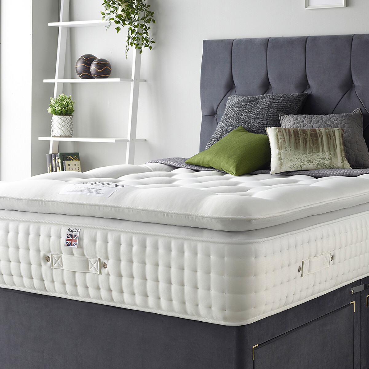 Alpaca Silk 5000 Pocket Pillowtop Mattress white, ASPIRE