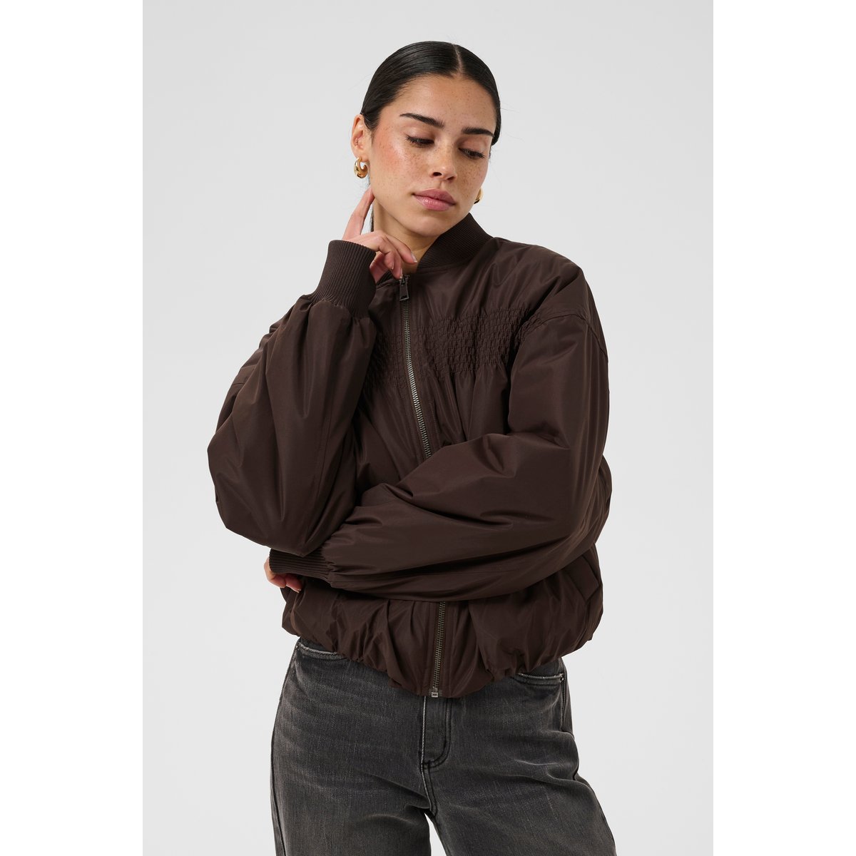 Manteau marron coffee bean, KAFFE