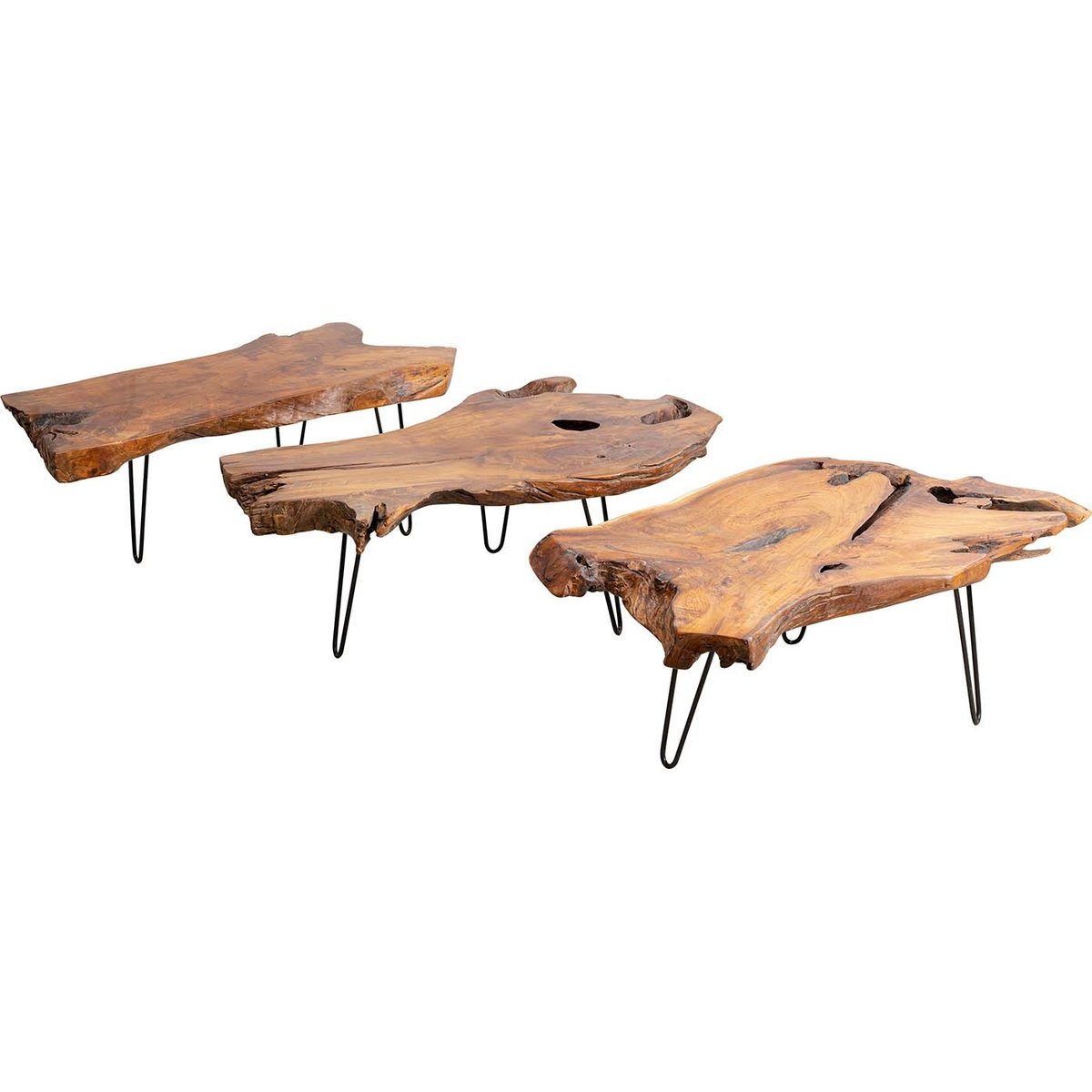 Table basse en teck, ASPEN bois, KARE DESIGN