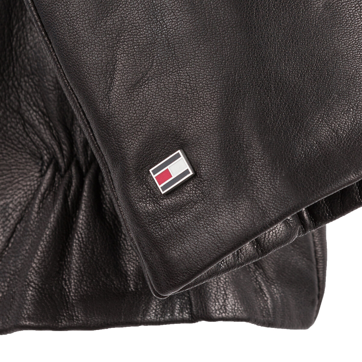 Guanti in pelle nero , TOMMY HILFIGER