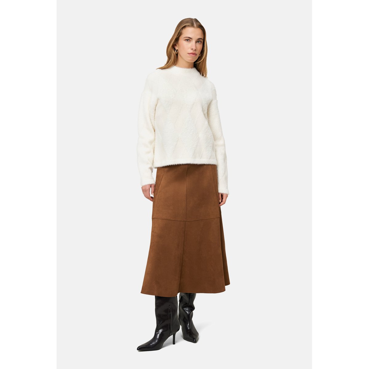 Pullover mit karomuster creamcream, ZERO