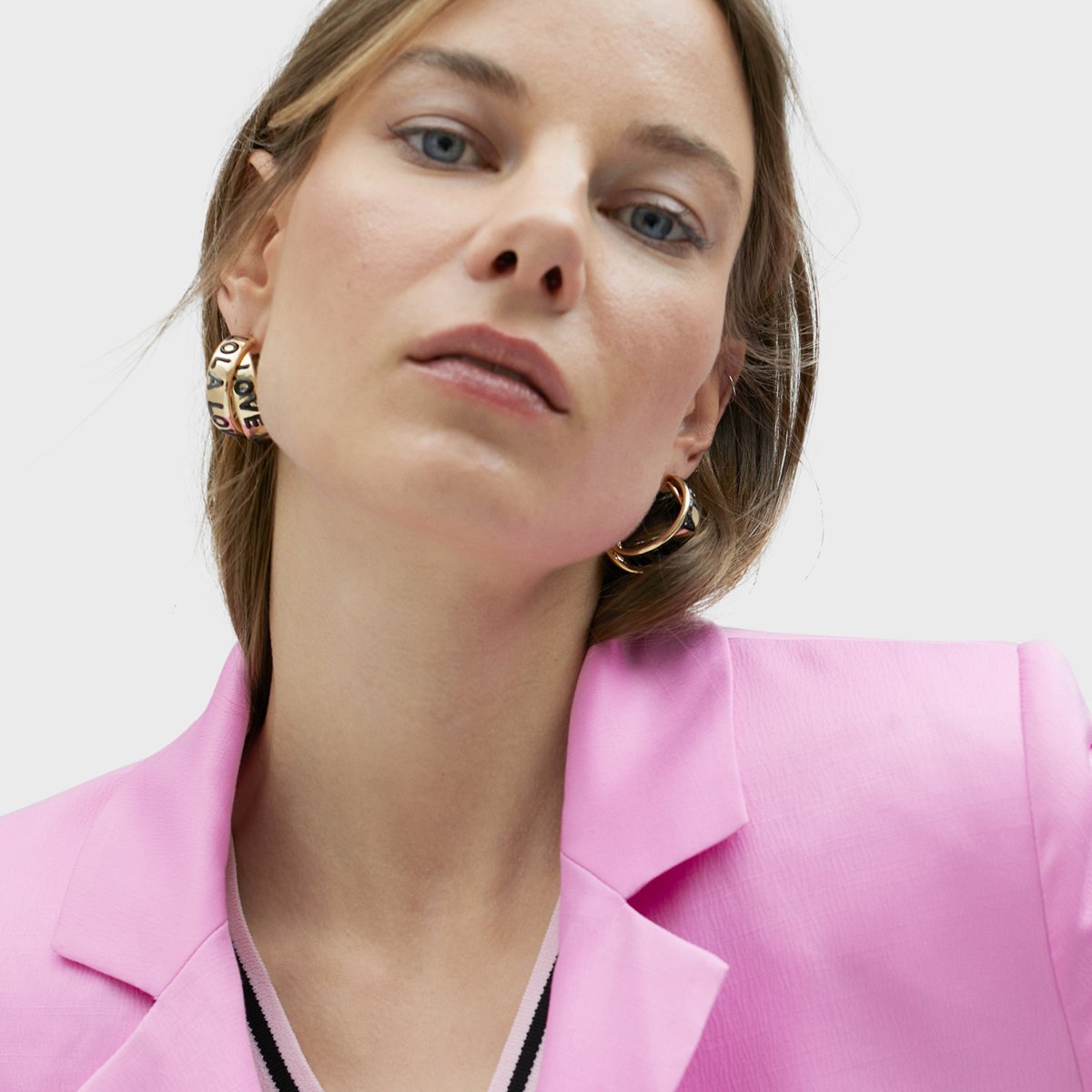 Blazer classique à boutons rose clair, LOLA CASADEMUNT