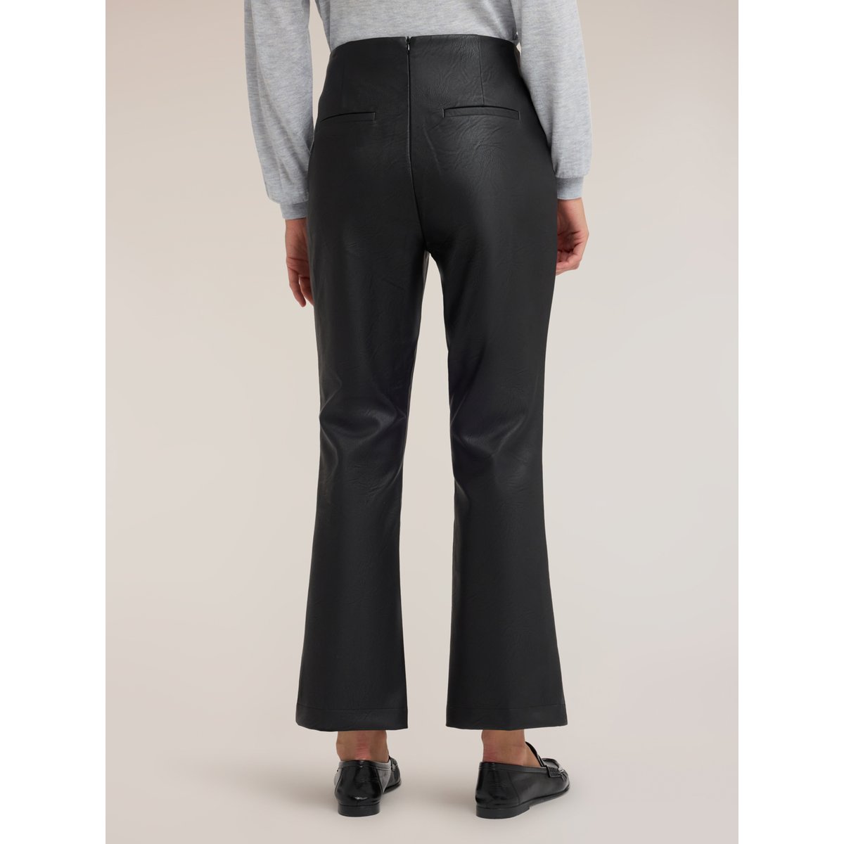 Pantalon kick flare nervuré noir, MOTIVI