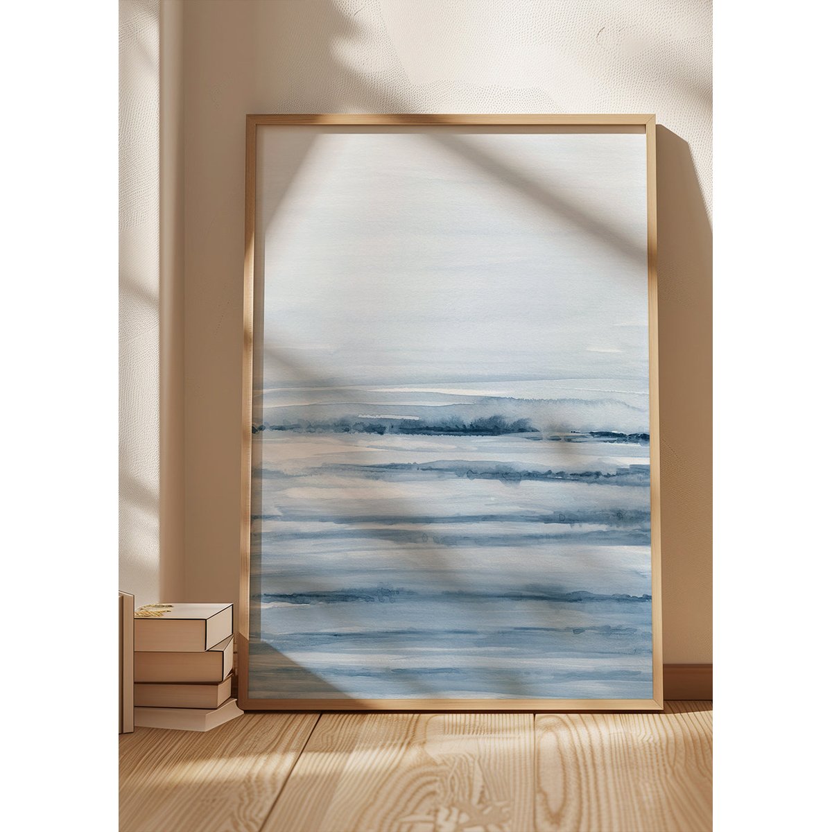 Affiche avec tableau décoratif, 50 x 70 cm beige, HANNUN