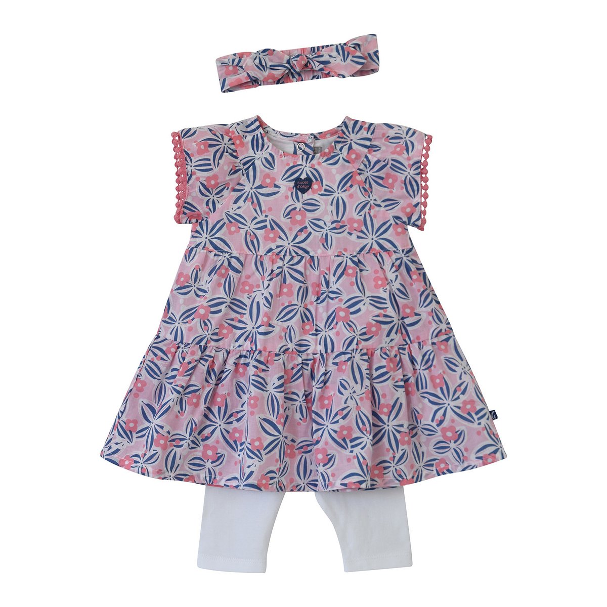 Ensemble robe bandeau legging elisa blanc, SUCRE D'ORGE