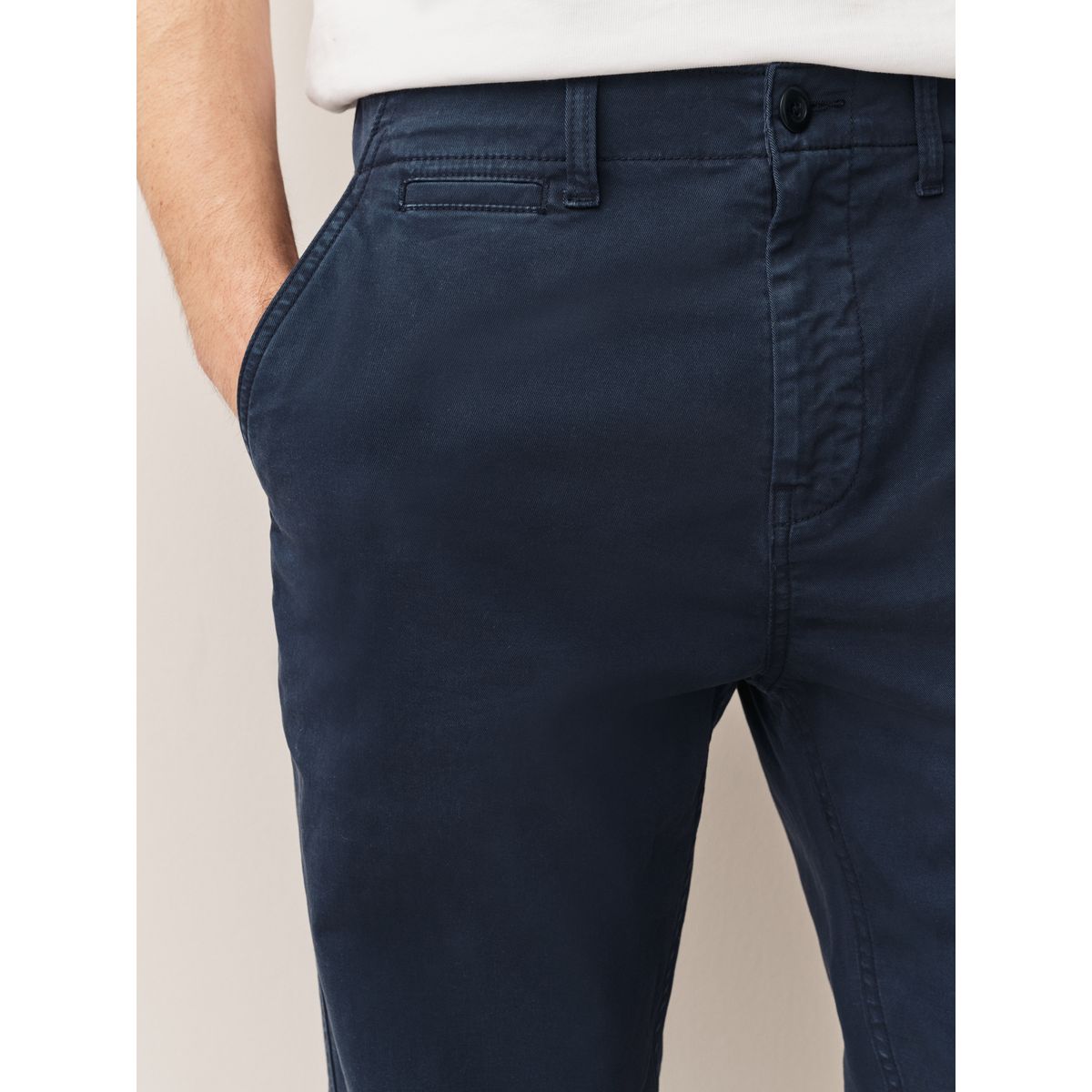Pantalon chino délavé authentique bleu, NEXT
