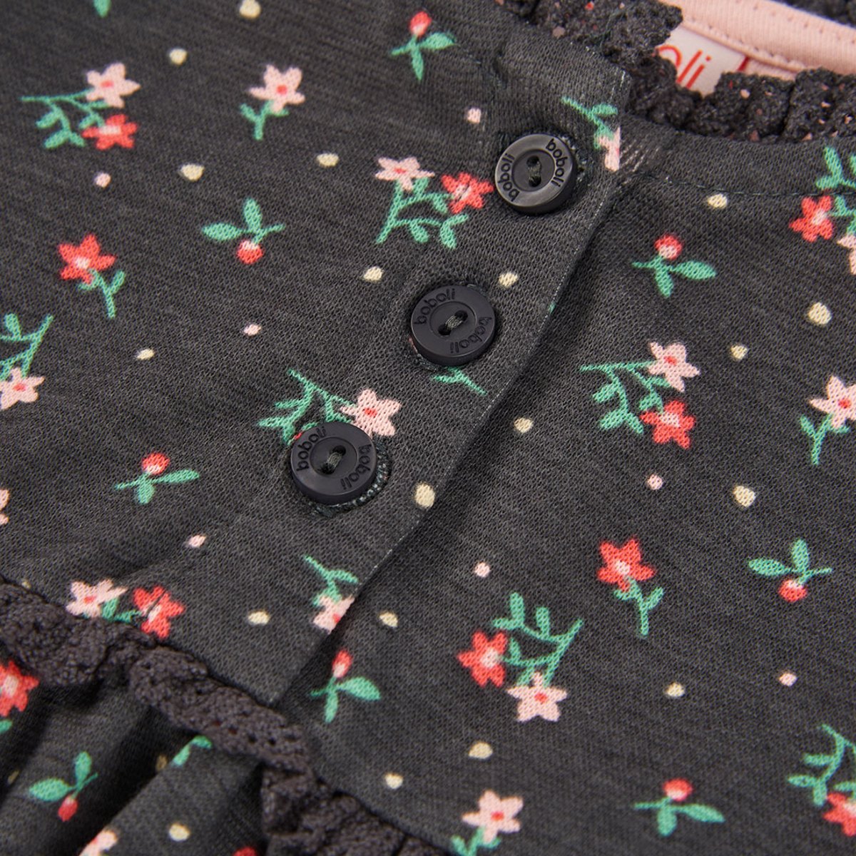 Robe fille imprimé fleurs multicolore, BOBOLI