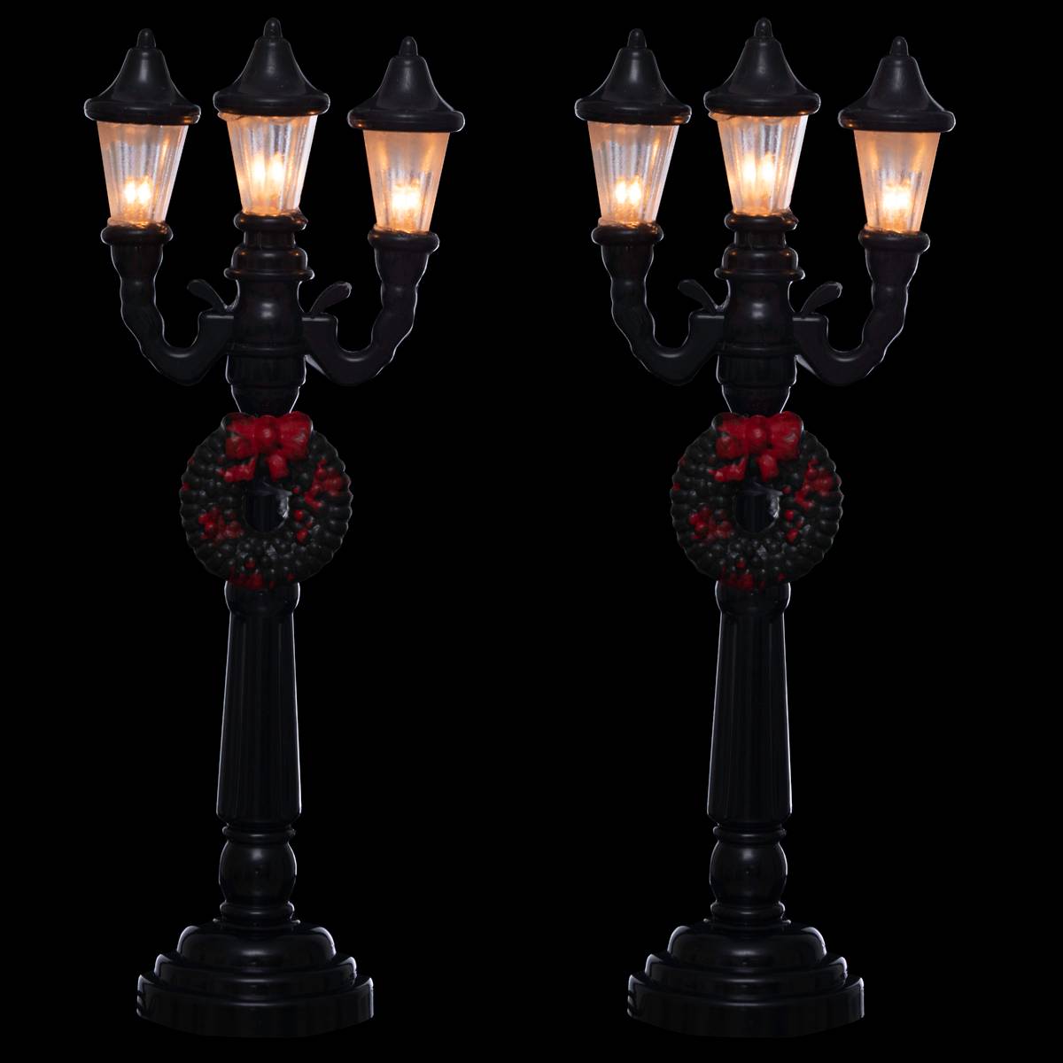 Accessoire village lampadaire lumineux 4 / 6 LED blanc, FEERIC LIGHTS & CHRISTMAS