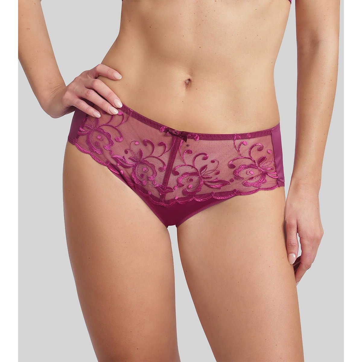 Culotte midi Essential Elegance Broderie violet impérial, PLAYTEX