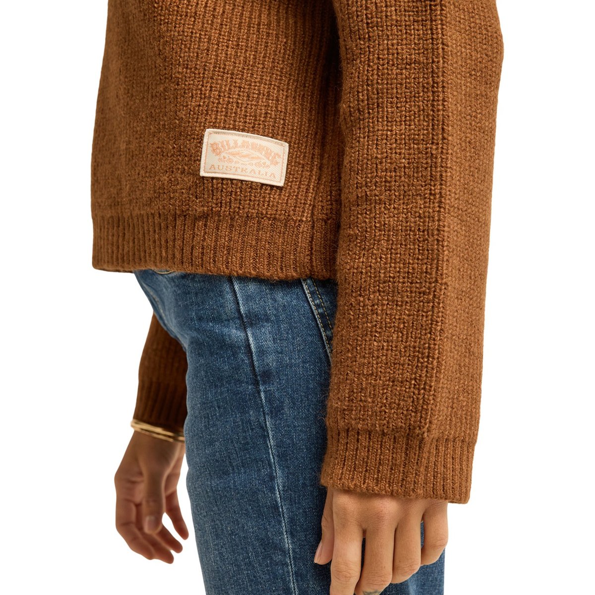 Pull en maille WINDY BEACH marron brownstone, BILLABONG