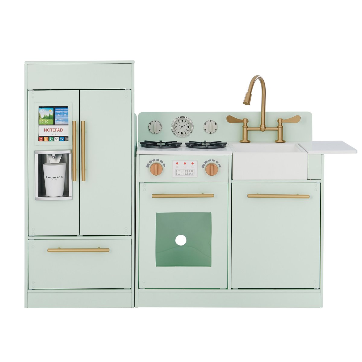 Cuisine Jeu Enfant Dînette Menthe LITTLE CHEF vert, TEAMSON KIDS
