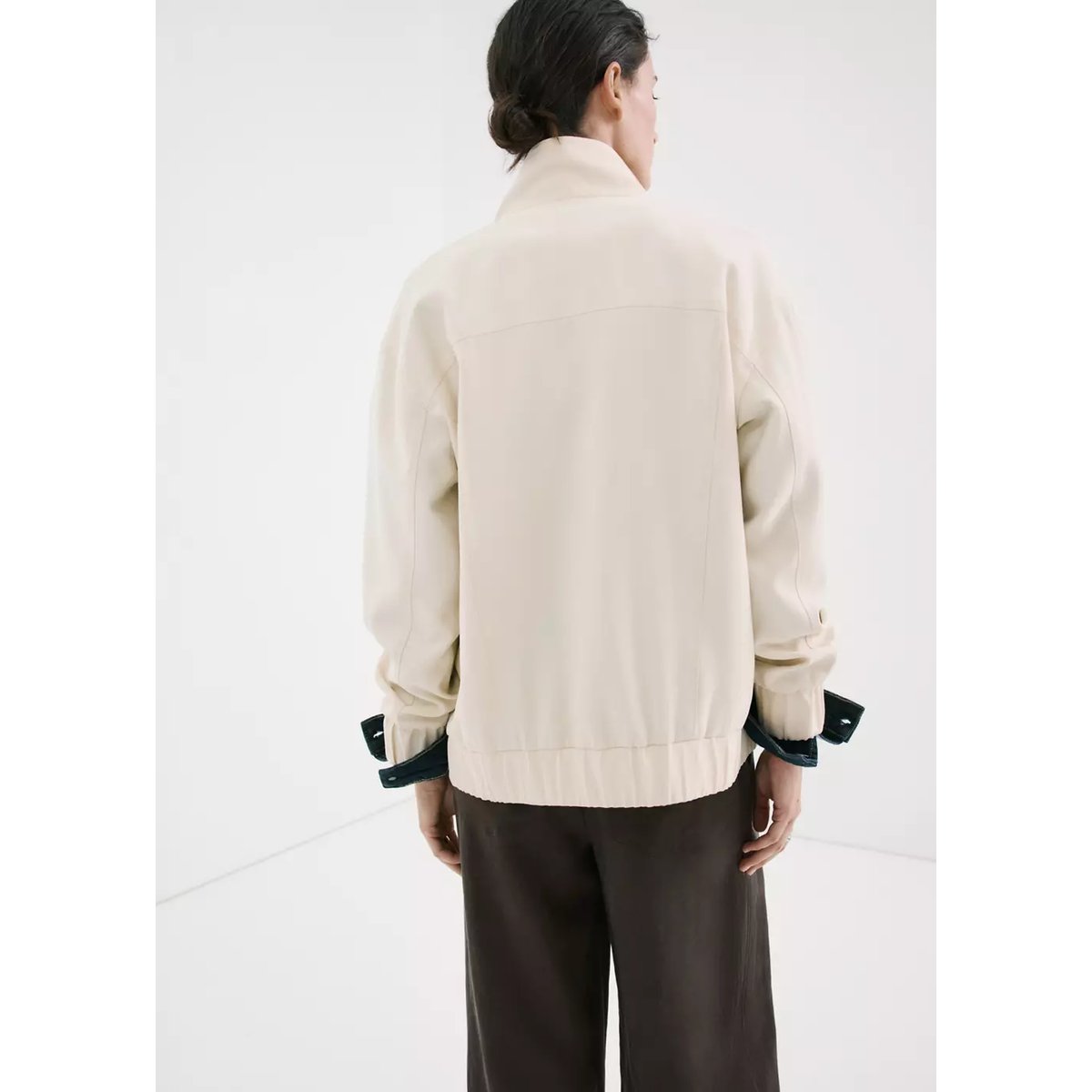 Veste oversize poches écru, MANGO