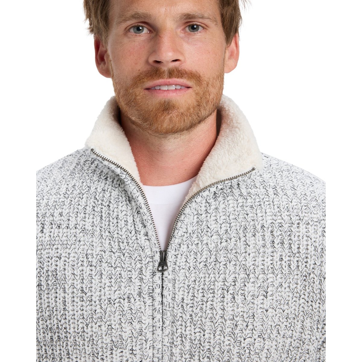 Pull doublé à fermeture éclair BOKETTO gris light grey heather, QUIKSILVER