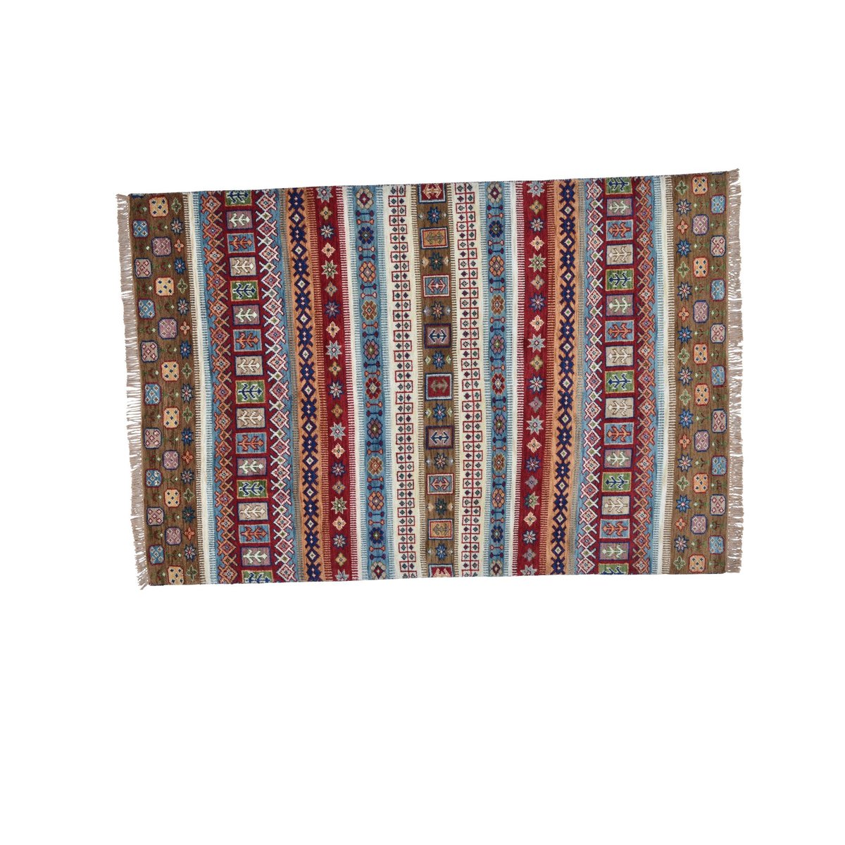 Tapis en laine vierge noué à la main multicolor, THEKO