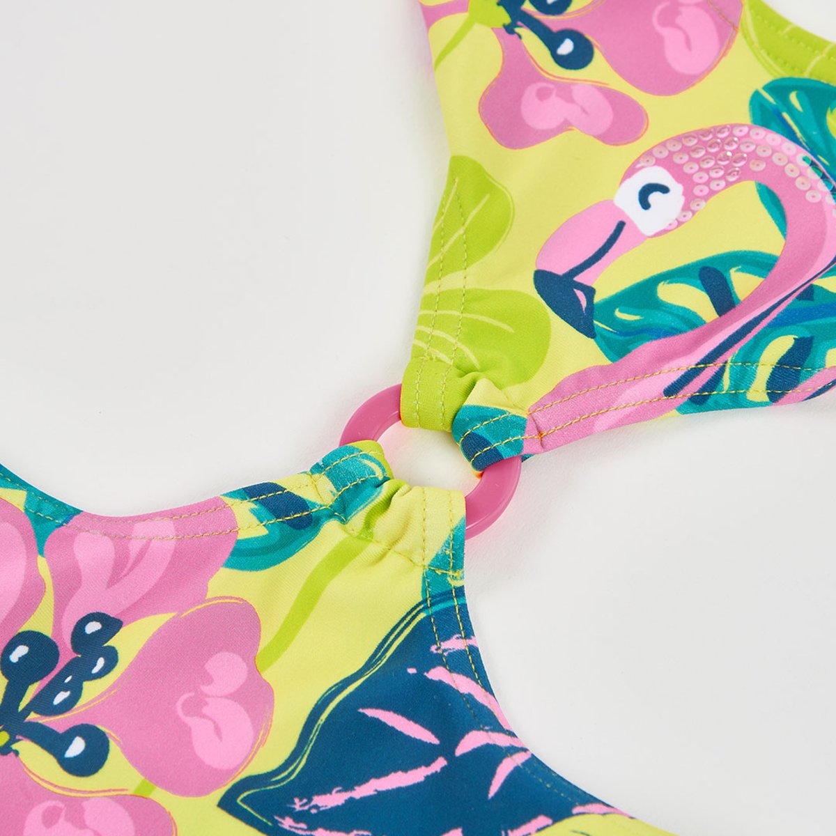 Trikini à motifs UPF 50+ vert, BOBOLI