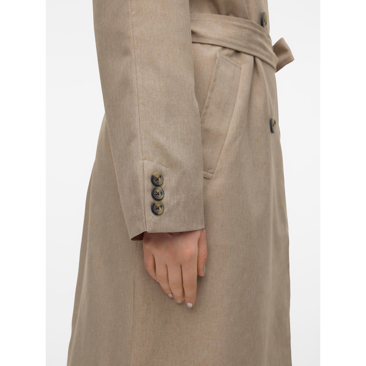 Trench Coat silver mink, VERO MODA