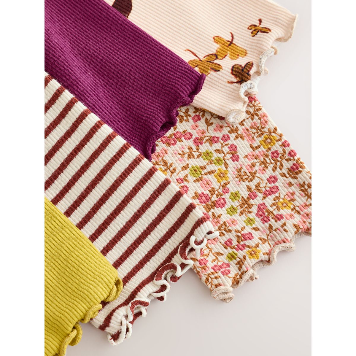 Legging côtelé, lot de 5 violet, NEXT
