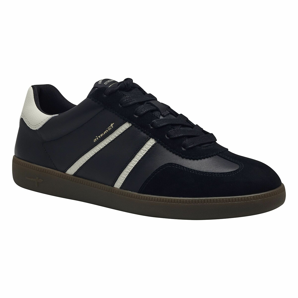 Leather Cycling Trainers black, TAMARIS