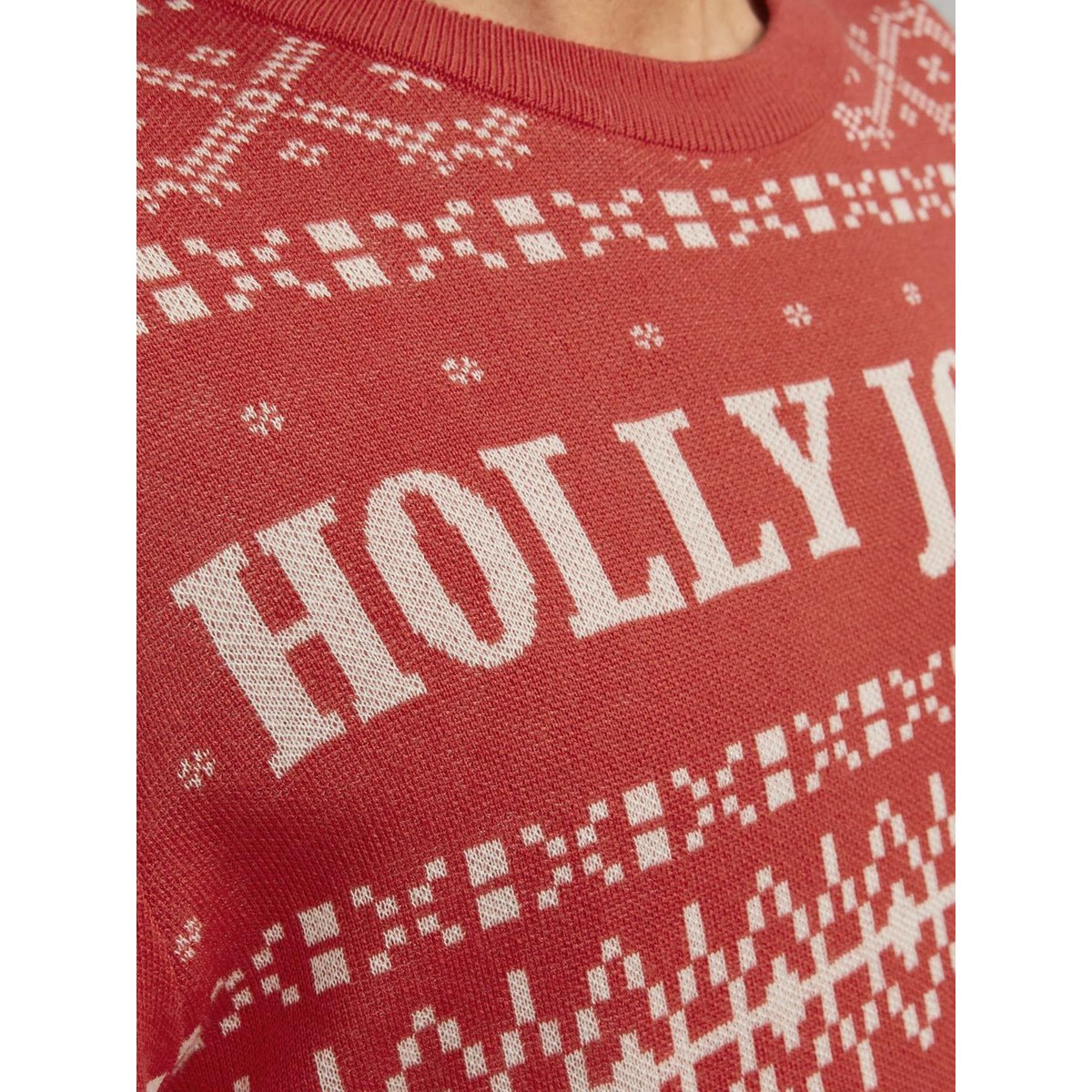 Pull En Maille rouge - rococco red, JACK & JONES
