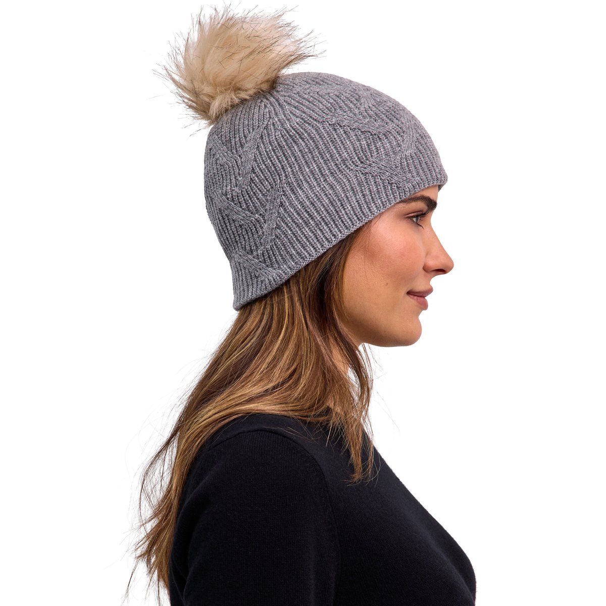 Bonnet m.grey mel (3530), FALKE