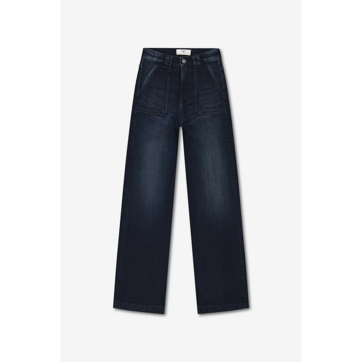 Jeans  flare, longueur 34 blue / black, LE TEMPS DES CERISES
