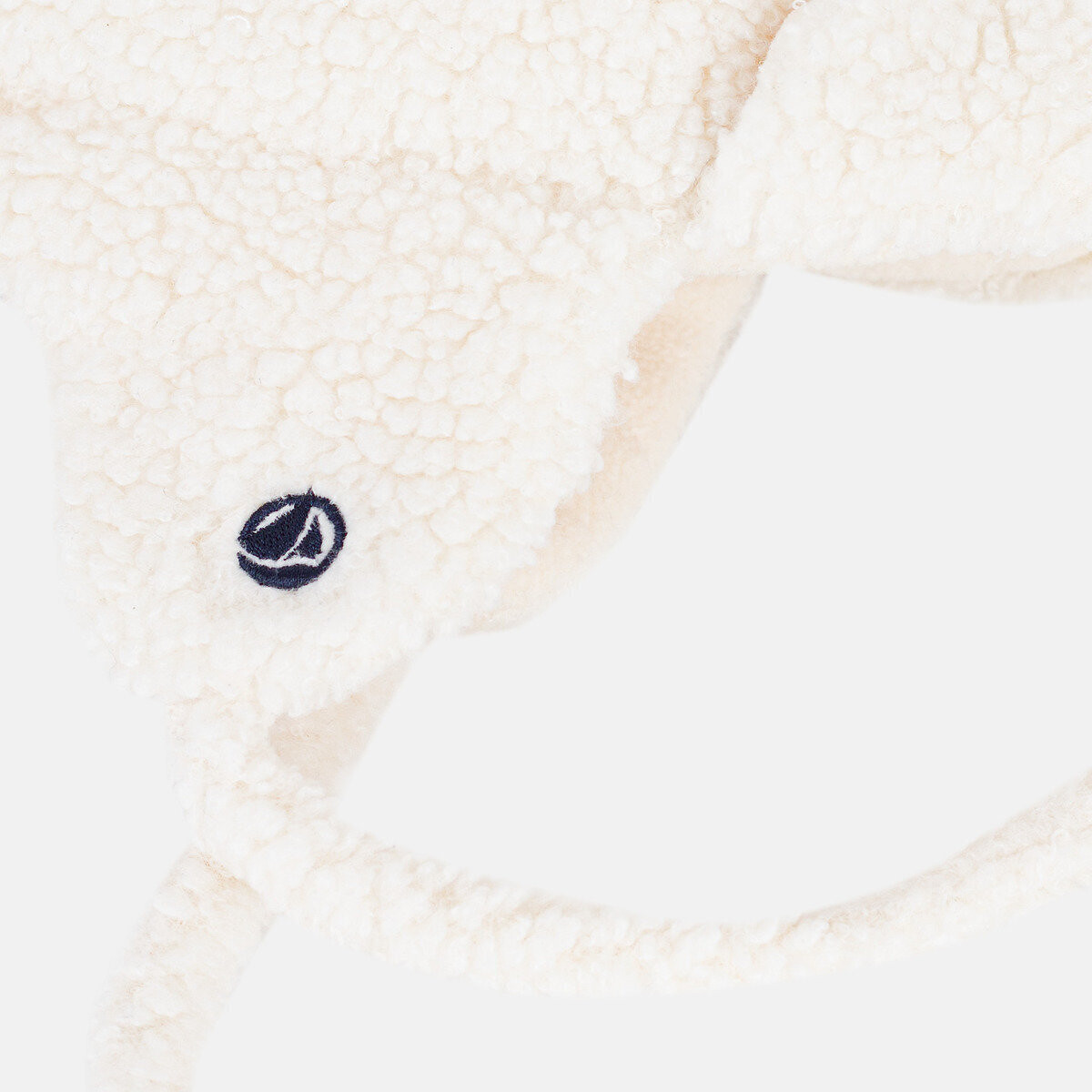 Chapka en sherpa avec des oreilles ecru, PETIT BATEAU
