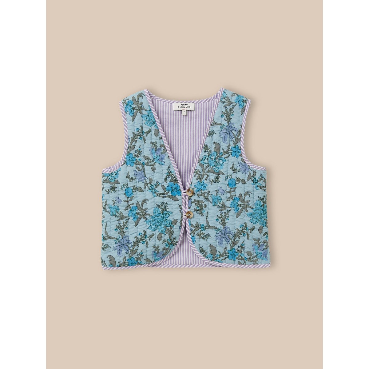 Veste matelassée  imprimé Flore imprimé flore, CYRILLUS