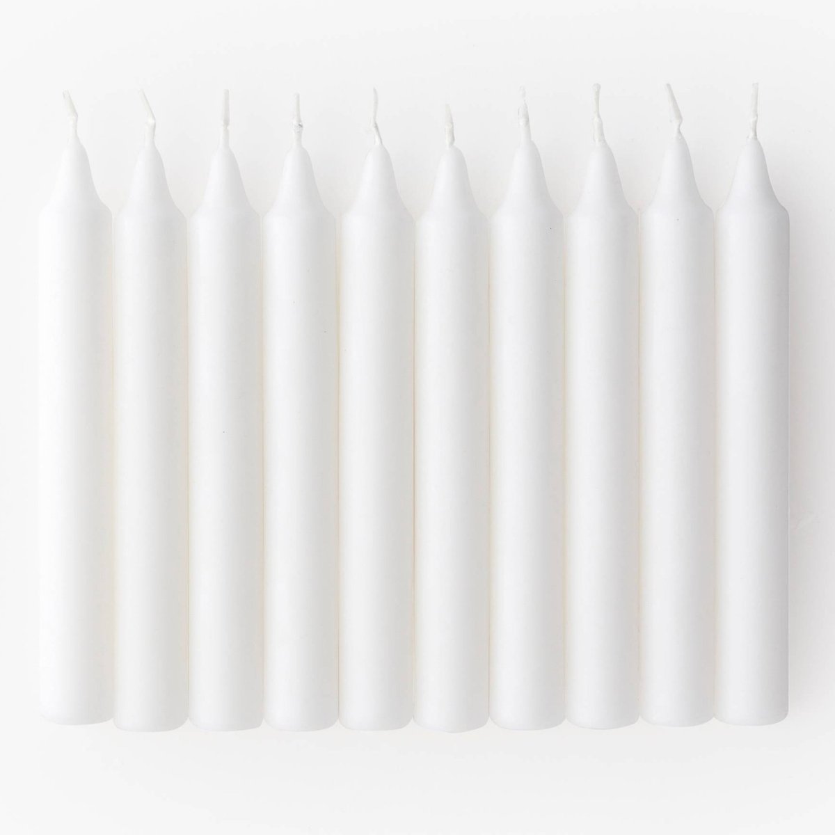 Boîte 10 bougies, 21x165mm blanc, MONOPRIX