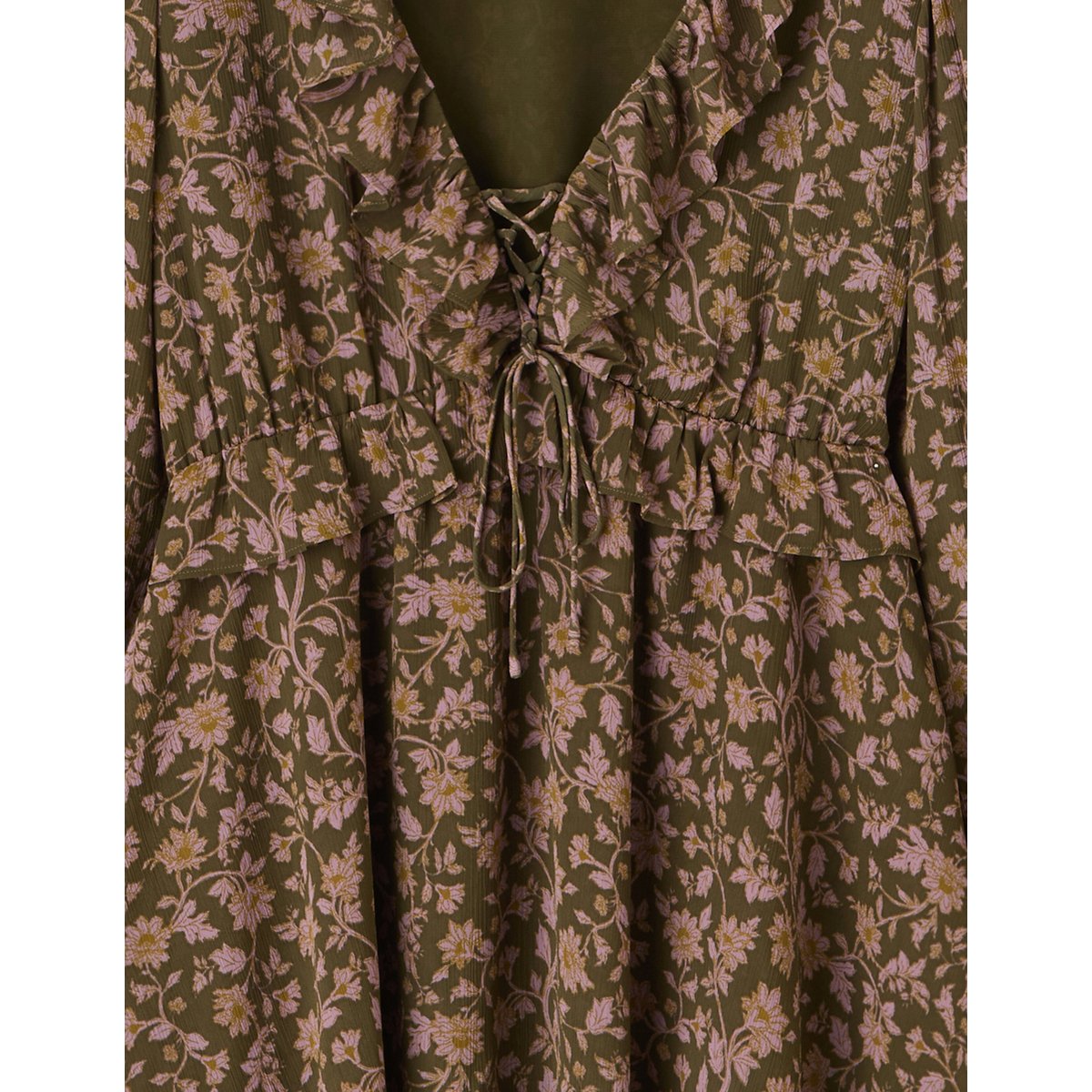 Robe imprimé fleuri multicolore, BZB