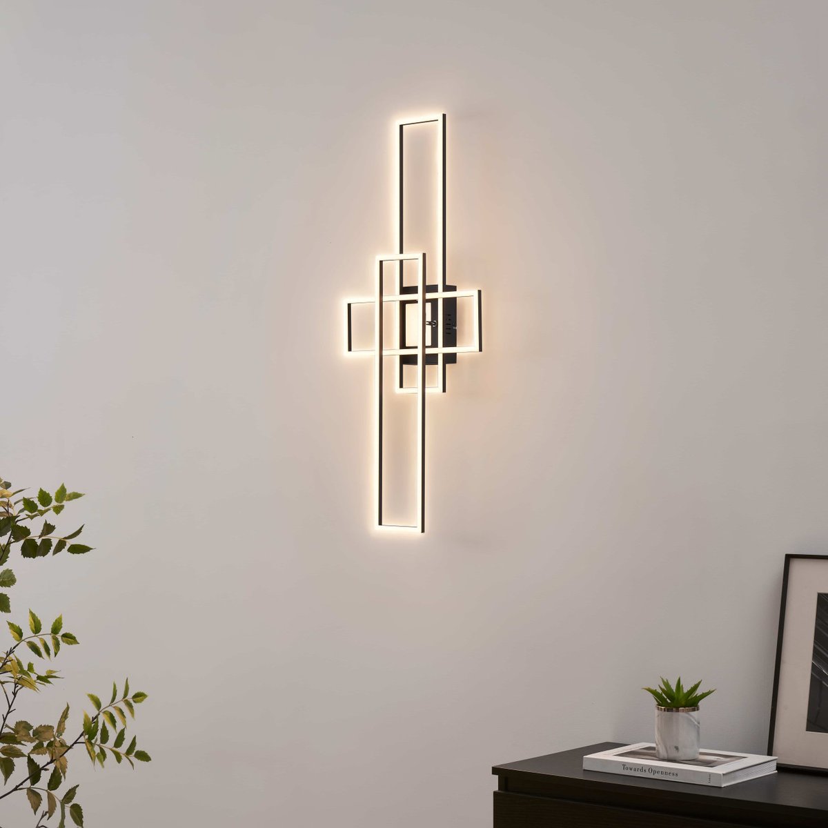 Plafonnier ou Applique LED noire - ELI noir, KOSILUM