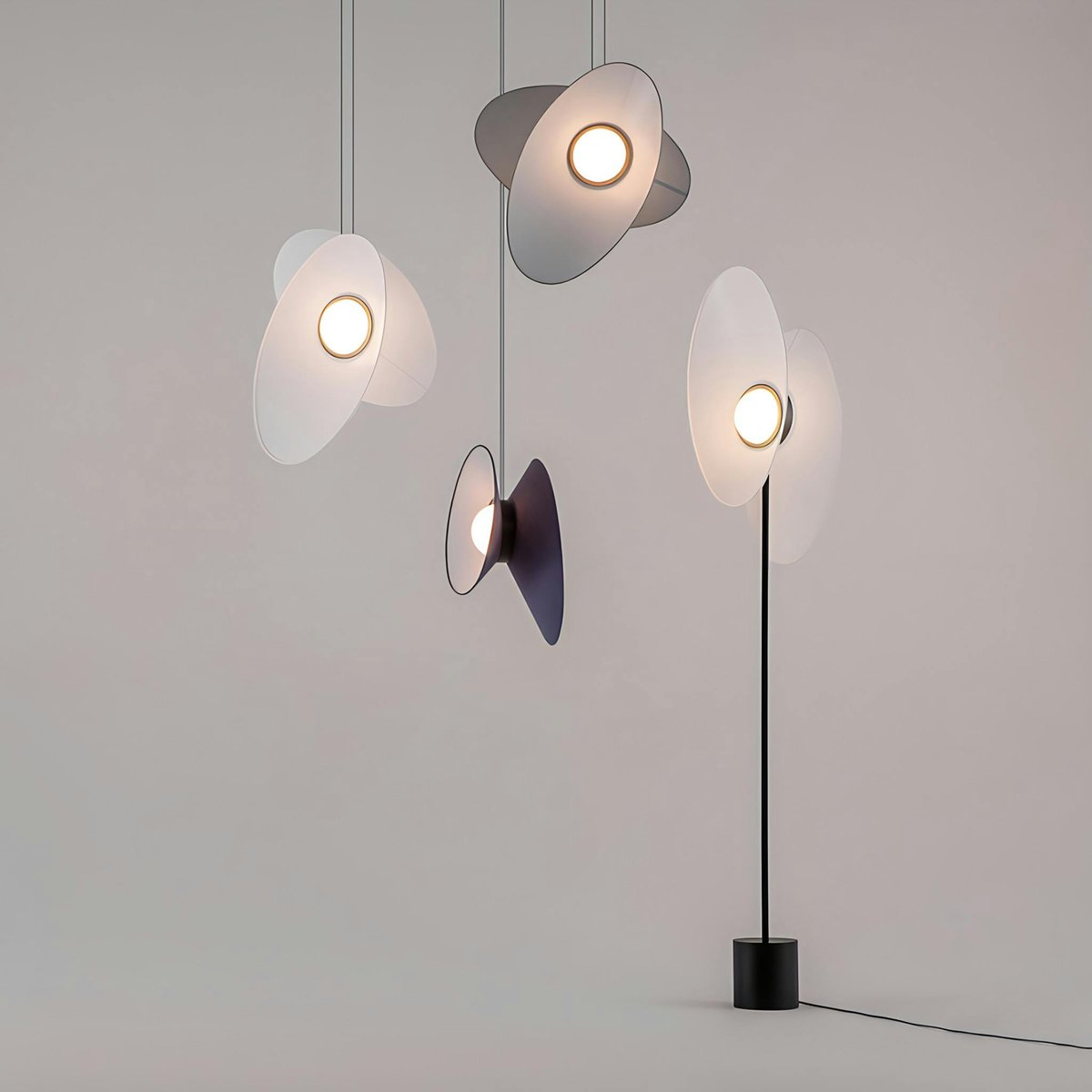 Suspendion design diabolo JUNO blanc, PIER IMPORT